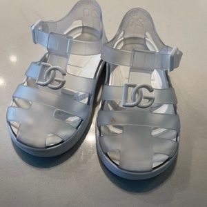 DOLCE&GABBANA Logo Caged Jelly Sandals